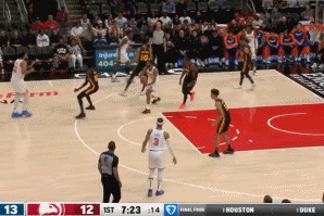 DG视讯官网平台突施冷箭！唐斯踩着logo超远三分迎射盖耶 张手就进！