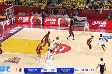 DB视讯百家乐不讲道理！杰曼弧顶持球晃开对手 超远三分压哨命中