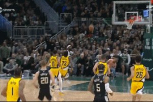 DB电子官网别以为能得分！波蒂斯反击空篮被内史密斯飞帽 哈利伯顿反击2+1！